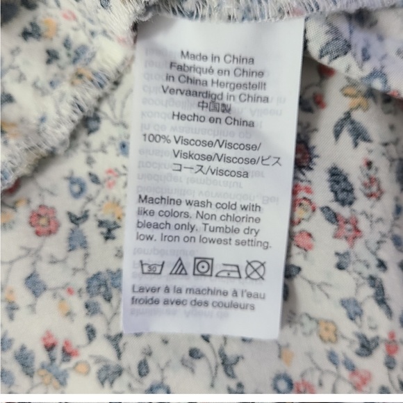 Madewell Button-Front Day Dress in Blossoming Vines Women’s XS - Picture 10 of 12